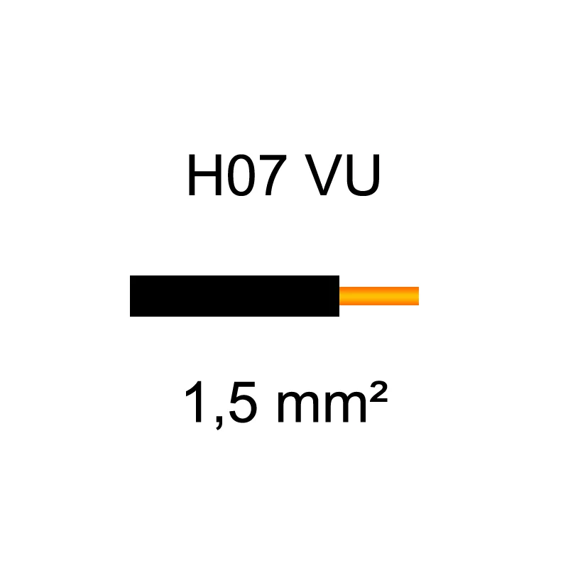 Fil électrique H07VU cuivre rigide | 1.5mm² et 2.5mm²