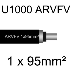 câble électrique armé aluminium ARVFV 1 conducteur 95mm²