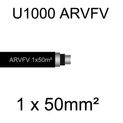 câble électrique armé aluminium ARVFV 1 conducteur 50mm²