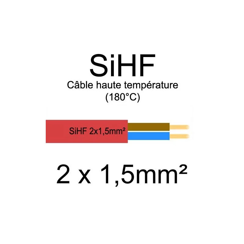 Câble électrique souple haute température SIHF
