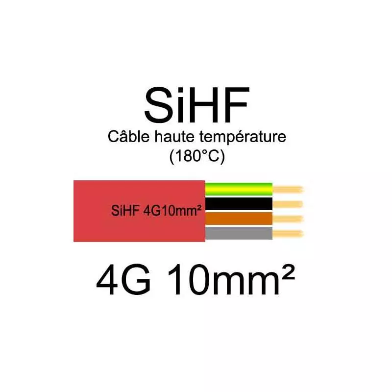 Câble électrique souple haute température SIHF
