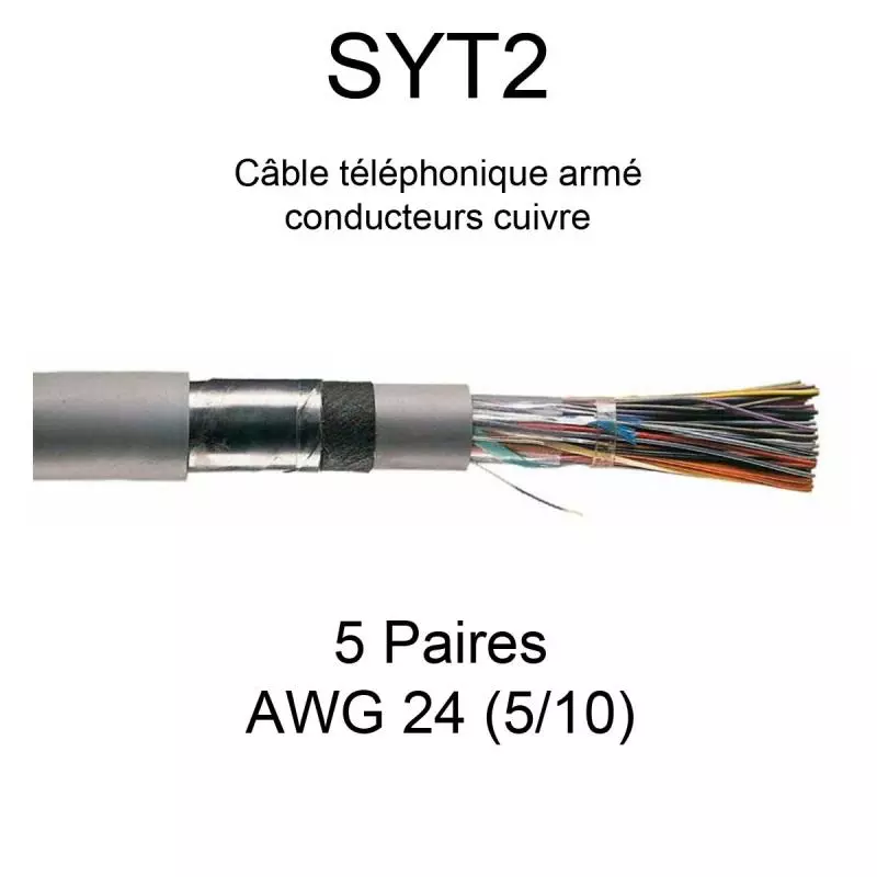 Câble téléphonique armé SYT2