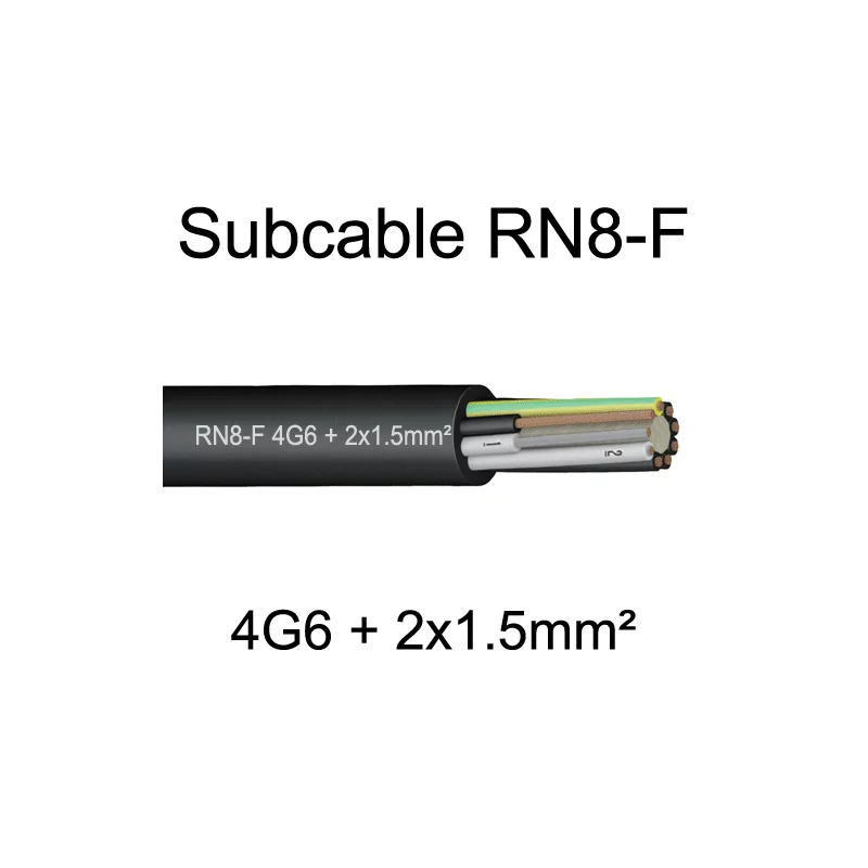 Subcable RN8F immergeable et multisection
