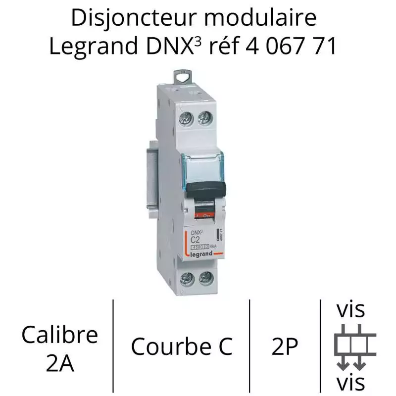 disjoncteur legrand C2A 1P+N 406771