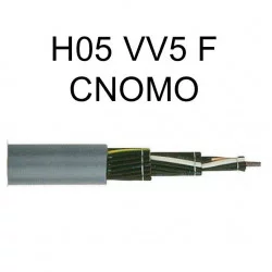 câble cuivre souple H05VV5F CNOMO 3 conducteurs 0.75mm²