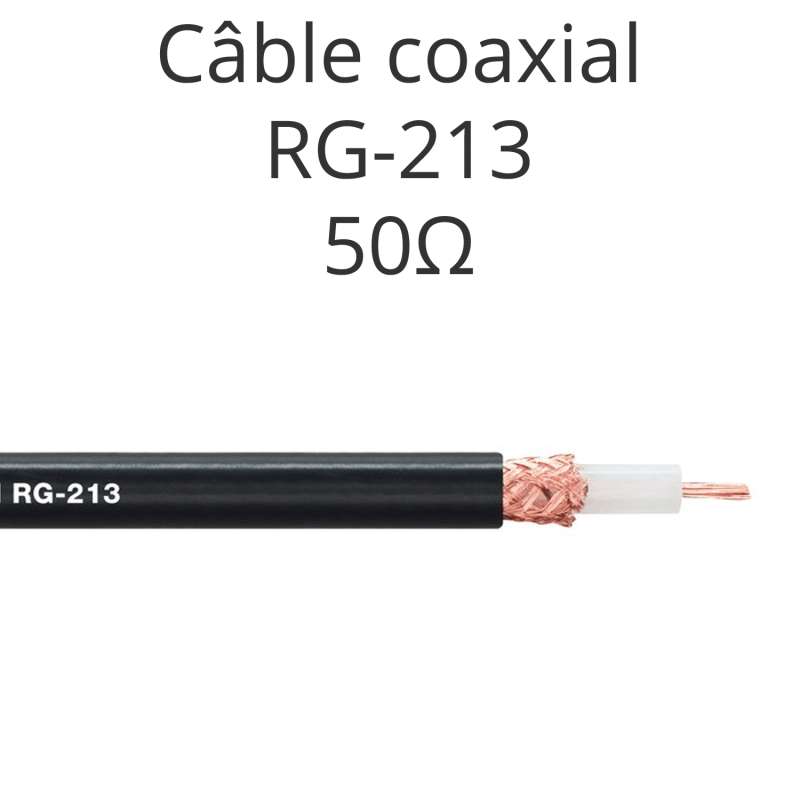 Câble coaxial RG213 50Ω en Vente au mètre