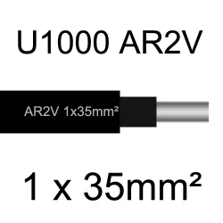 câble électrique aluminimum AR2V 1x35mm2